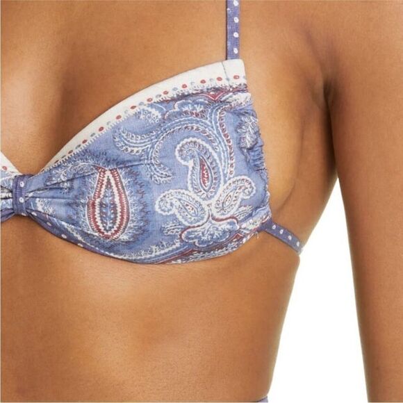 Zimmermann NWT Vitali Halter Bikini Top in Blue
Paisley Size 6/8 - Picture 3 of 7